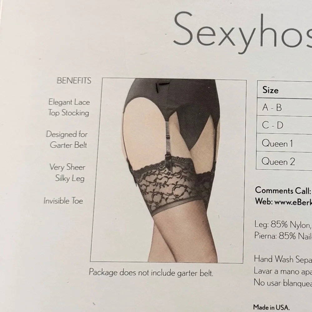 Berkshire Lace Top Stockings Sexy Hose Thigh High 2 Packages Nude and Ivory NWT